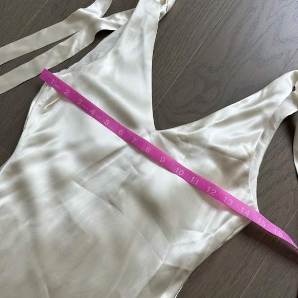 Reformation Cream Satin Maxi Dress - Picture 11 of 14